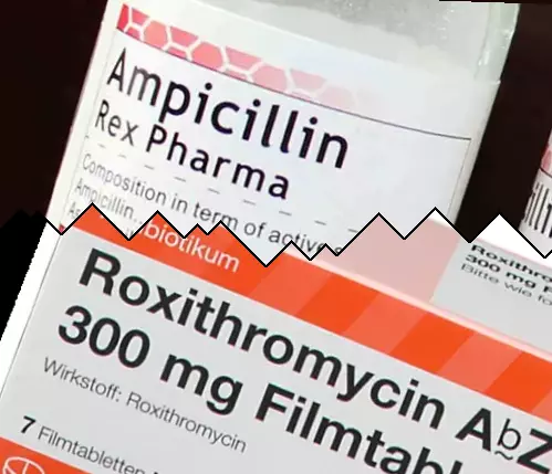 Ampisilin vs Roxithromycin