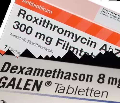 Roxithromycin vs Deksametason