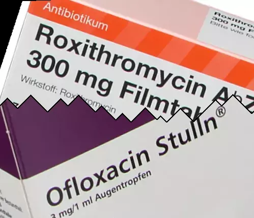 Roxithromycin vs Ofloksasin